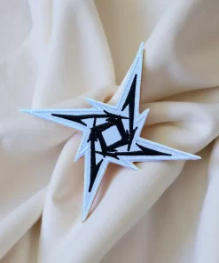 Metallica Ninja Star Logo Embroidered Patch – Iron-On - Image 2