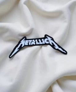 Metallica Classic White Logo Patch Iron-On - Image 2
