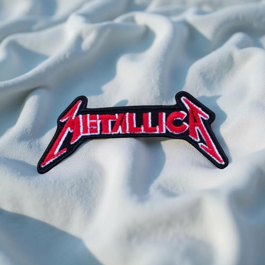 Metallica Red Lightning Logo Patch Iron-On - Image 2