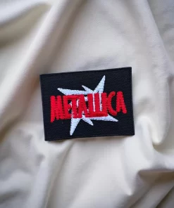 Metallica Red Logo with Star Patch Iron-On - Image 2