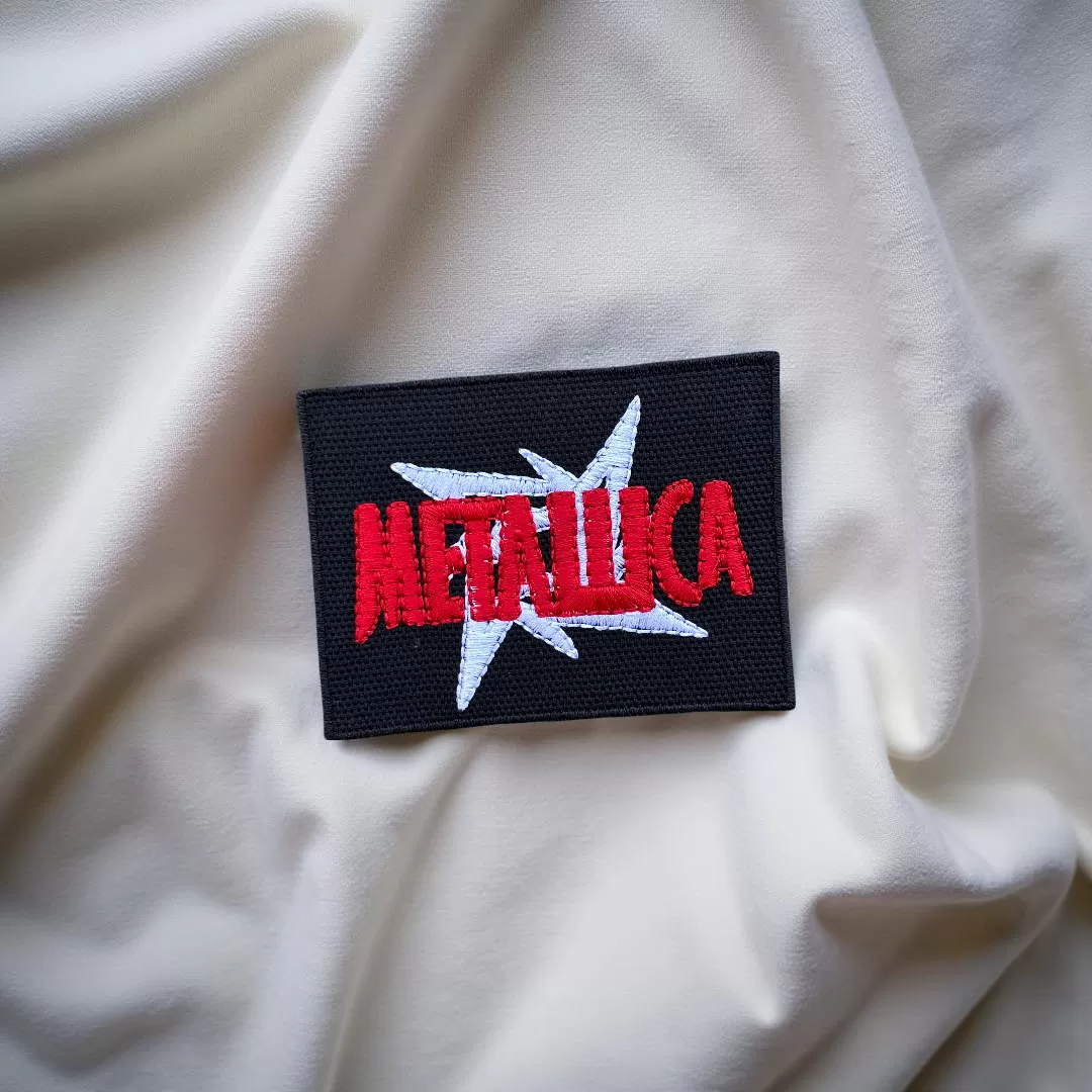 Metallica Red Logo with Star Patch Iron-On - Image 2