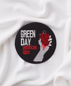 Green Day Round American Idiot Patch – Iron-On - Image 2