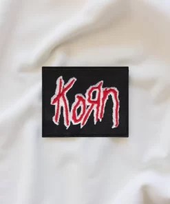 Korn Red & White Logo Patch – Iron-On - Image 2