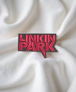 Linkin Park Red on Black Text Bubble Patch – Iron-On - Image 2