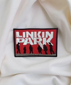 Linkin Park Band Silhouette Red Patch – Iron-On - Image 2