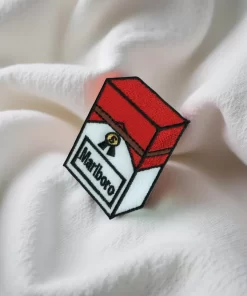 Marlboro Cigarette Box Patch – Iron-On