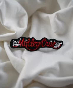 Mötley Crüe Red Script Logo Patch – Iron-On - Image 2