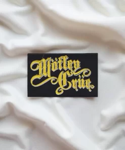Mötley Crüe Gold Gothic Logo Patch – Iron-On - Image 2