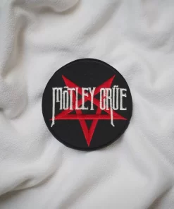 Mötley Crüe Red Pentagram Logo Patch – Iron-On - Image 2