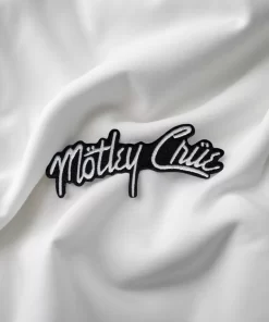 Mötley Crüe Silver Script Logo Patch – Iron-On - Image 2