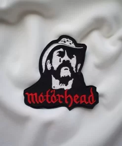 Motörhead Lemmy Portrait Logo Embroidered Patch – Iron-On - Image 2