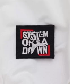 System of a Down Distorted Figure Logo Patch Iron-On - Image 2
