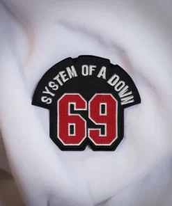 System of a Down 69 Jersey Style Patch Iron-On