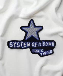 System of a Down Toxic Twins Blue Star Patch Iron-On - Image 2