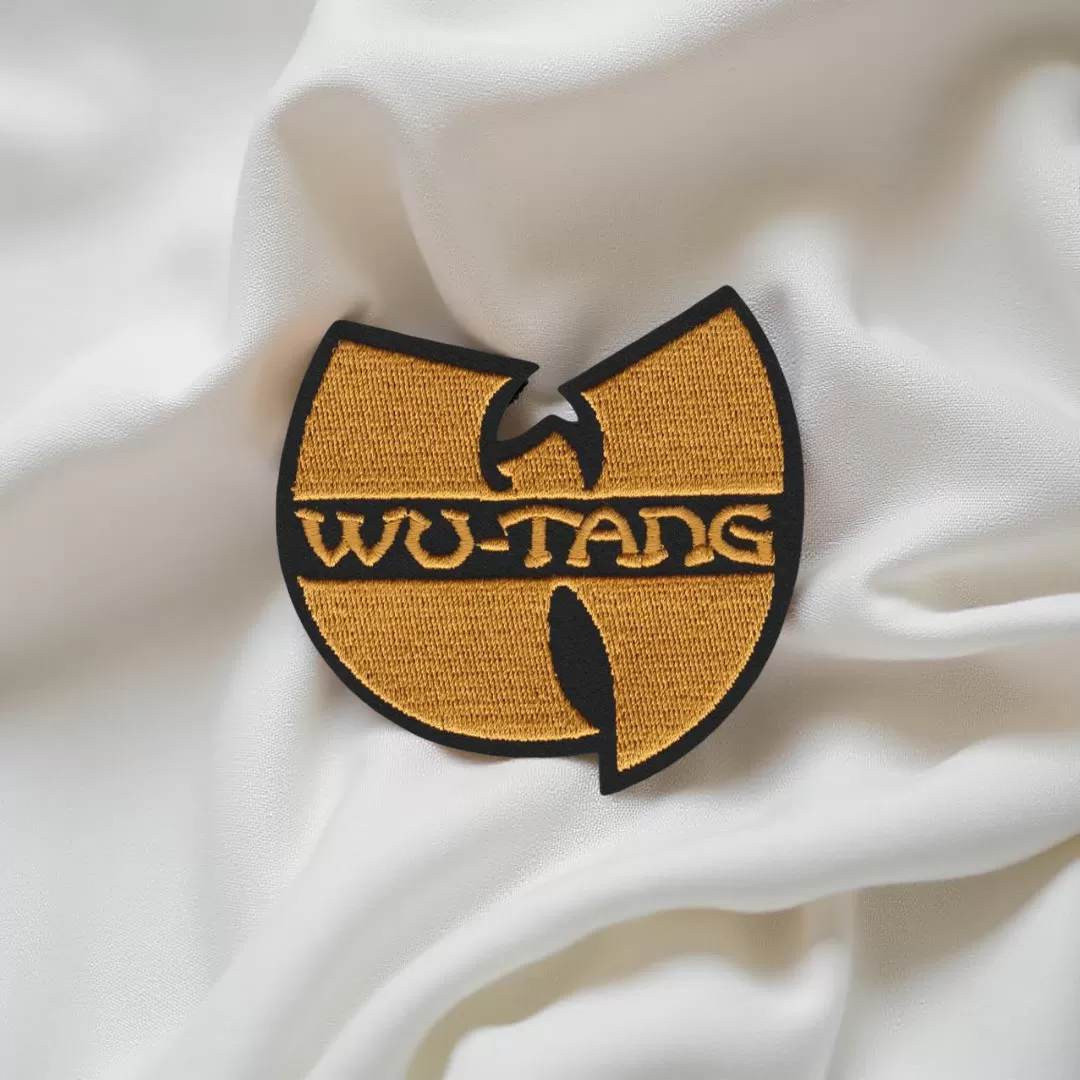 Wu-Tang Clan Classic Logo Patch – Yellow & Black Iron-On - Image 2
