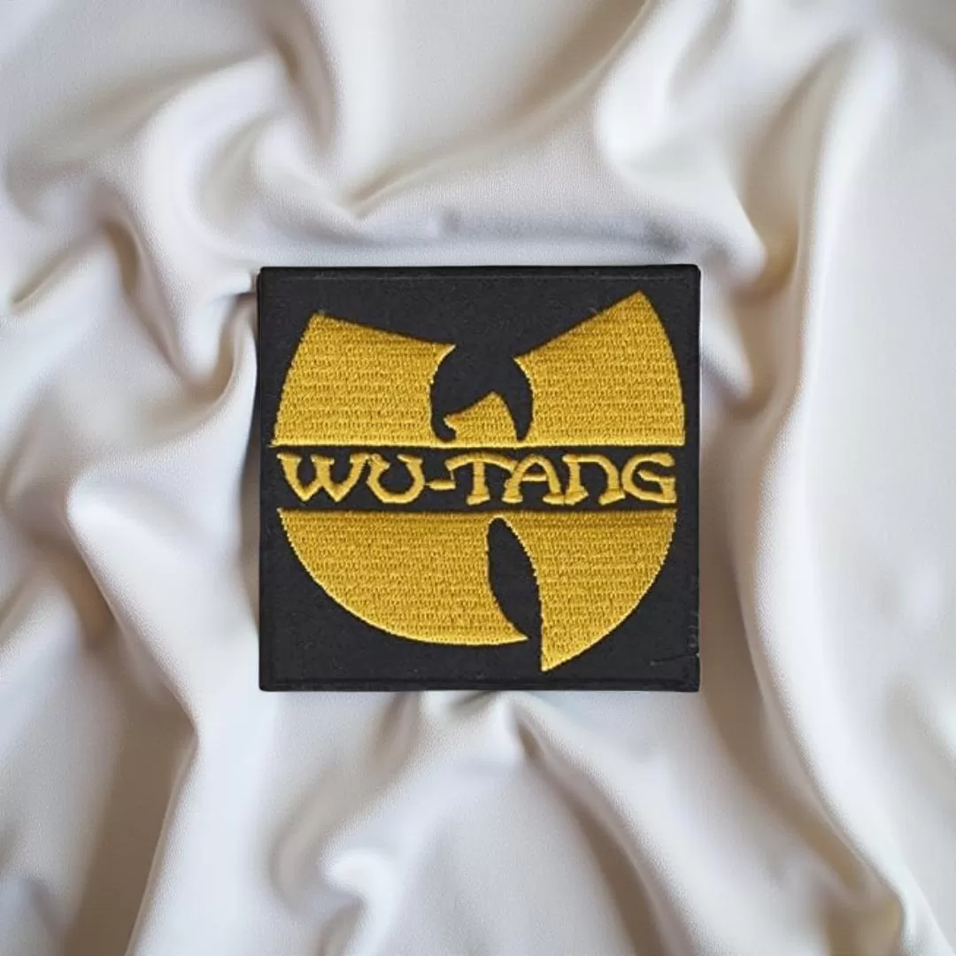 Wu-Tang Clan Classic Gold Logo Square Patch – Iron-On Embroidered Badge - Image 2