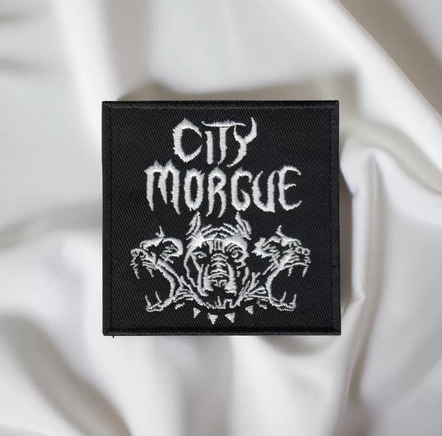 City Morgue Dogs Logo Patch Iron-On - Image 2