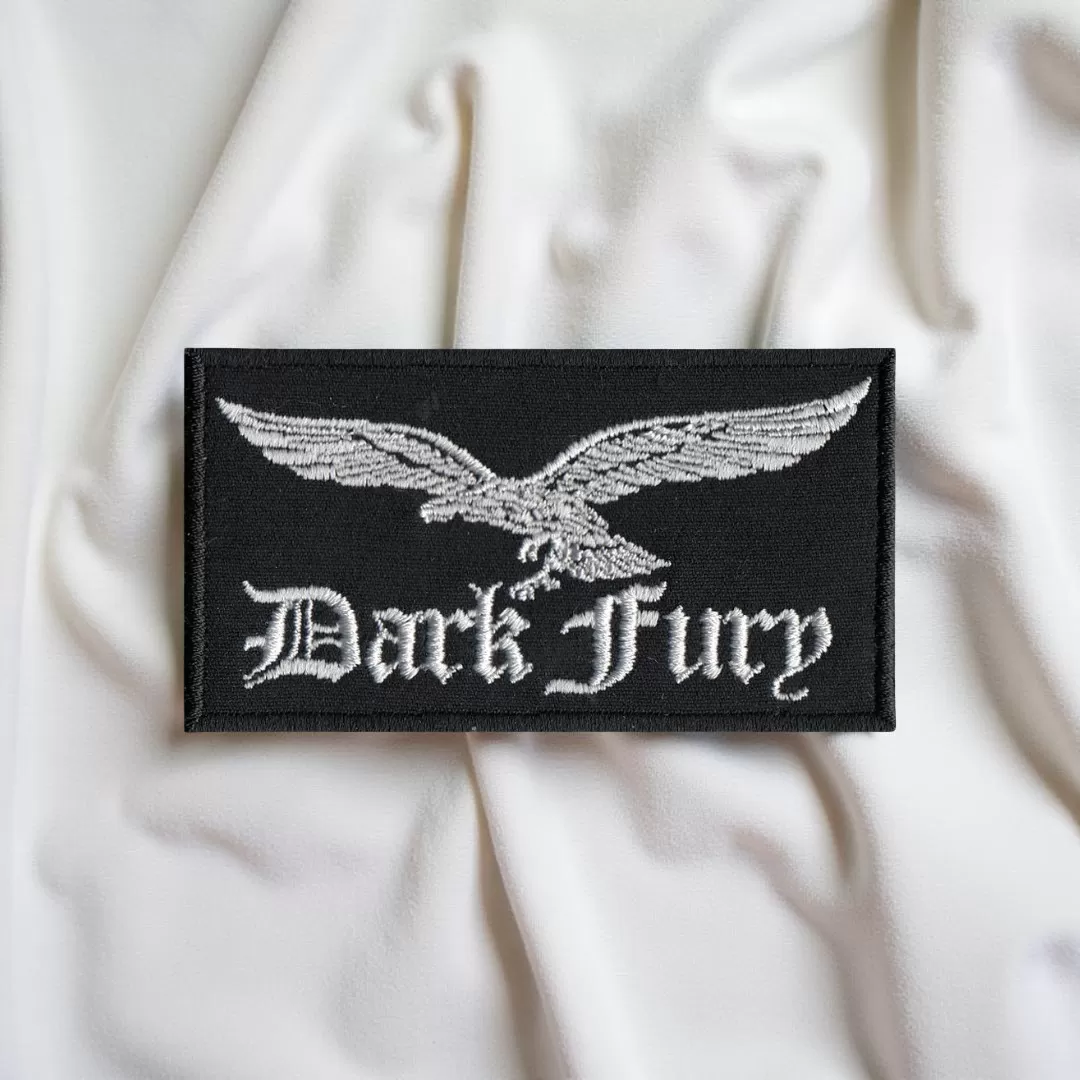 Dark Fury Eagle Logo Patch Iron-On - Image 2