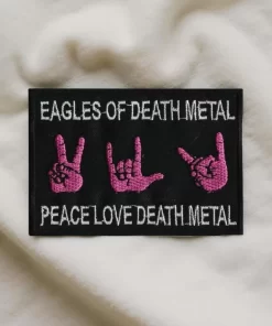 Eagles of Death Metal Peace Love Death Metal Patch Iron-On - Image 2