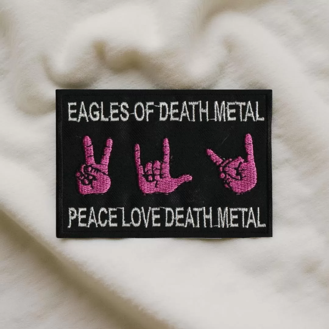 Eagles of Death Metal Peace Love Death Metal Patch Iron-On - Image 2