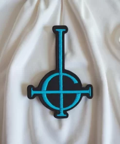 Alternative view of Ghost Blue Grucifix Logo Patch – Iron-On