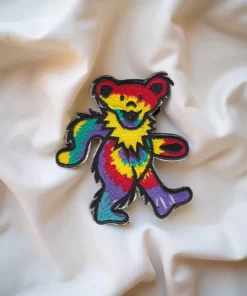 Grateful Dead Rainbow Dancing Bear Patch – Iron-On - Image 2