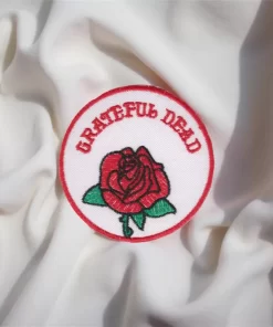 Grateful Dead Rose Circle Patch – Iron-On - Image 2