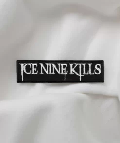 Ice Nine Kills White Logo Rectangle Patch Iron-On