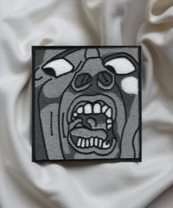 King Crimson "In the Court of the Crimson King" Scream Face Patch – Iron-On - Image 2