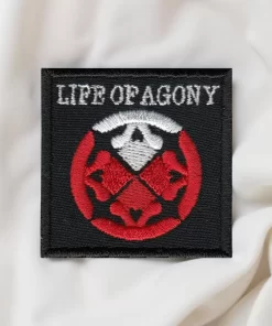 Life of Agony Skull Emblem Embroidered Patch - Image 2
