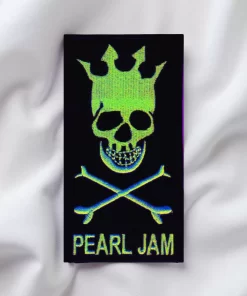 Pearl Jam Crown Skull Patch – Iron-On - Image 2