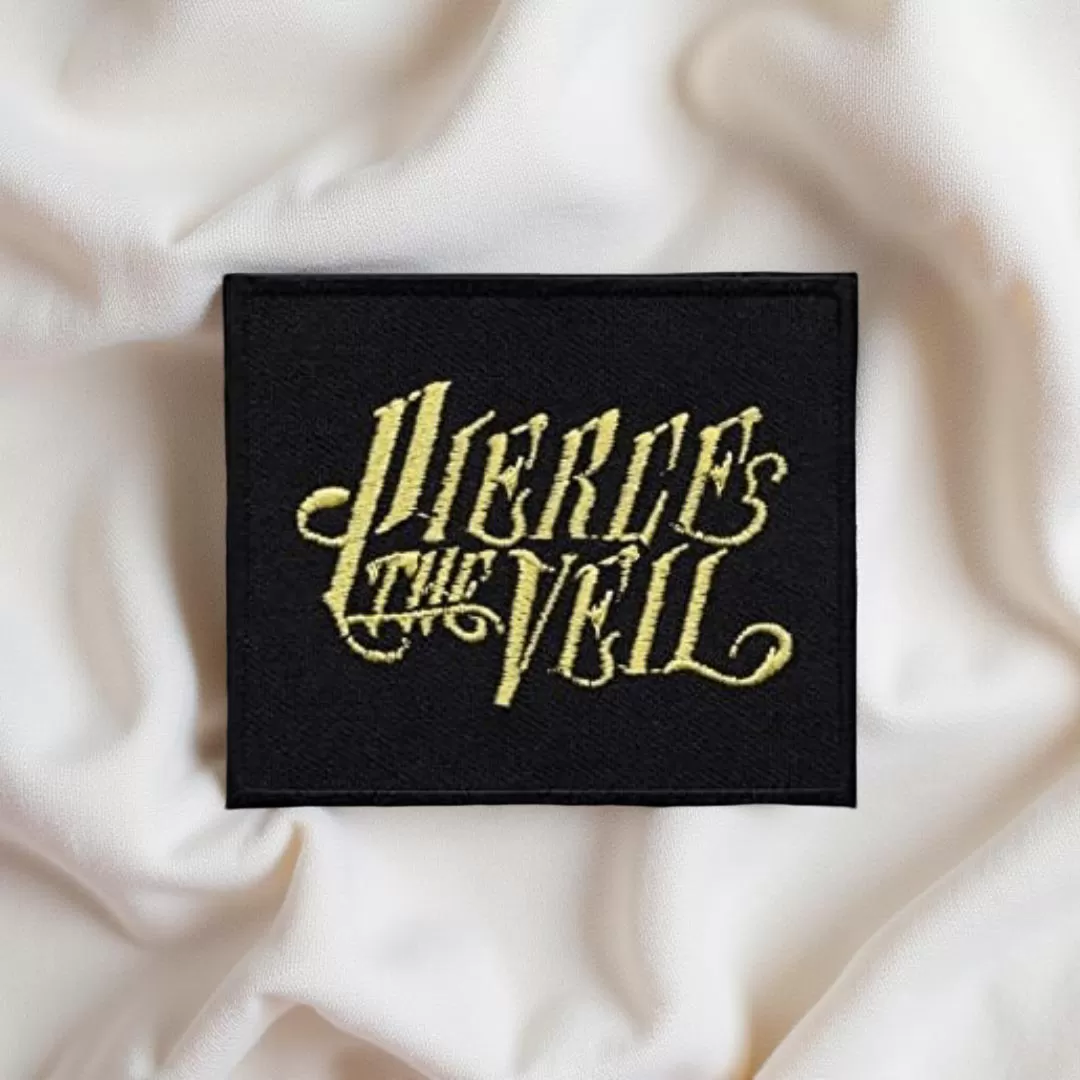 Pierce The Veil Gold Script Patch – Iron-On - Image 2