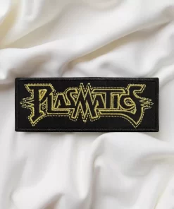 Plasmatics Logo Patch – Black & Gold – Iron-On