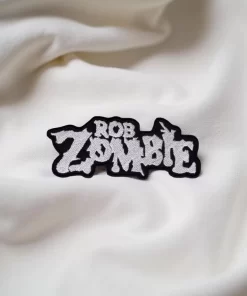 Rob Zombie Gray Horror Logo Patch – Iron-On - Image 2