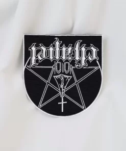 Padehka Pentagram Logo Patch with Inverted Cross – Iron-On