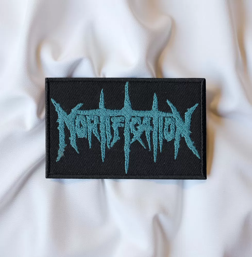 Mortification Blue Logo Patch – Iron-On