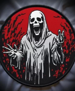 Limited Edition Screaming Phantom Embroidered Patch – Horror Ghost Design