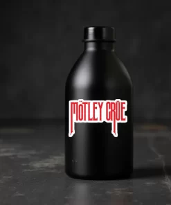 2pcs Mötley Crüe-Inspired Red Logo Sticker – Glam Metal Rock Band Vinyl Decals, 4 Inch - Image 3