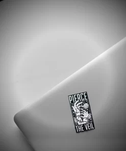 Pierce the Veil-Inspired Hands & Roses Monochrome Vinyl Sticker – 4 Inch - Image 4