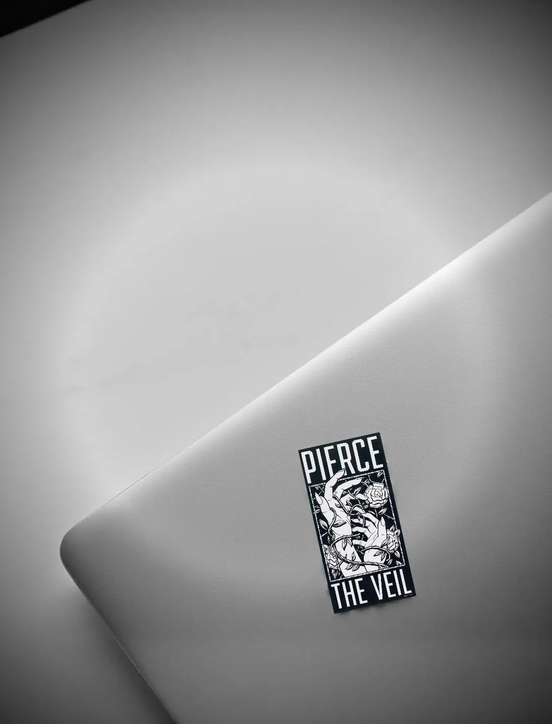 Pierce the Veil-Inspired Hands & Roses Monochrome Vinyl Sticker – 4 Inch - Image 4