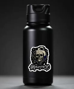 Ministry Stickers (2pcs Set) – Skull Astronaut Space Art – 4 Inch Waterproof Vinyl - Image 4
