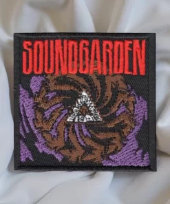 Limited Edition Soundgarden-Inspired Patch – Spiral Triangle Design (10cm x 10cm)