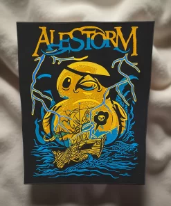 Limited Edition Alestorm-Inspired Patch – Pirate Duck & Lightning Design (13cm x 9.7cm)