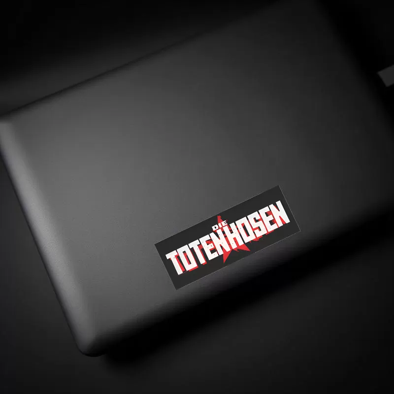 Die Toten Hosen Stickers (2pcs) – Red Star Logo Design - Image 4
