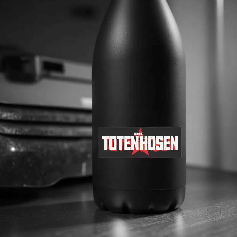 Die Toten Hosen Stickers (2pcs) – Red Star Logo Design - Image 3