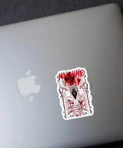 Machine Head Stickers (2pcs Set) – Red Samurai Skull Logo – 4 Inch Waterproof Vinyl - Image 3