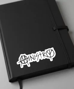 Ministry Stickers (2pcs Set) – Classic Logo Punk/Industrial Rock Design – 4 Inch Waterproof Vinyl - Image 4