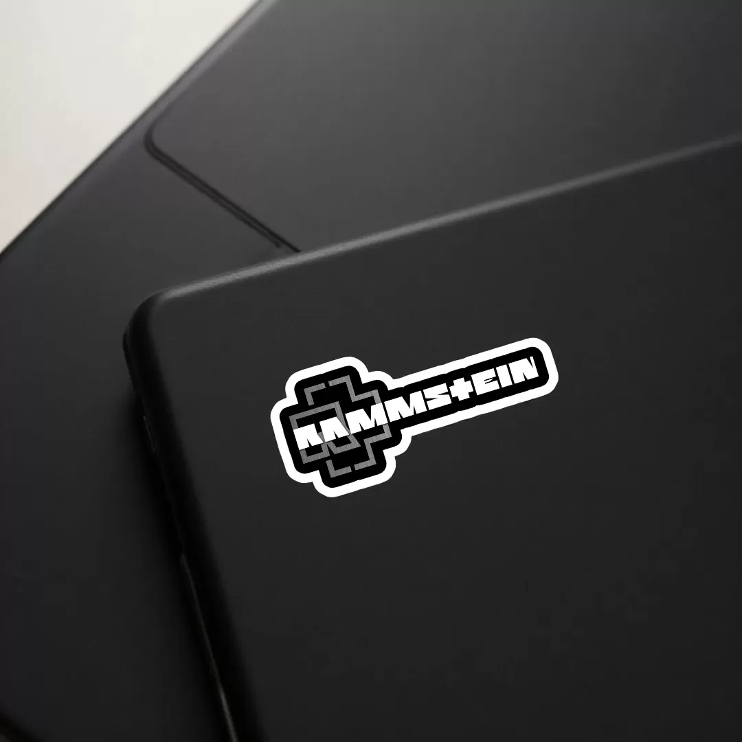 Rammstein Stickers (2pcs) – Classic Band Logo - Image 4