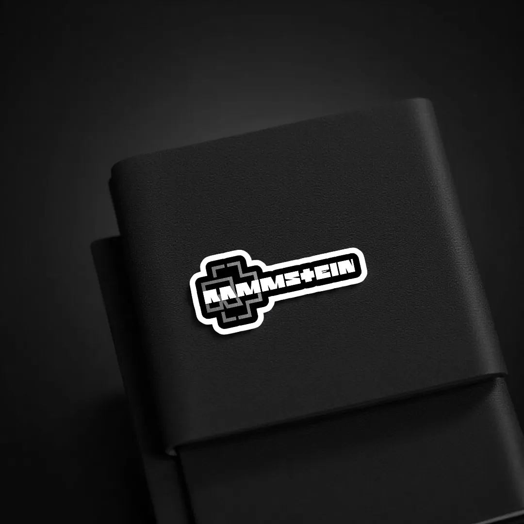 Rammstein Stickers (2pcs) – Classic Band Logo - Image 3