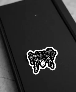Rancid Stickers (2pcs Set) – Skeleton Punk Logo Design – 4 Inch Waterproof Vinyl - Image 4